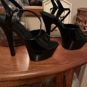 Ellie Brand Elegant Black Platform Heels